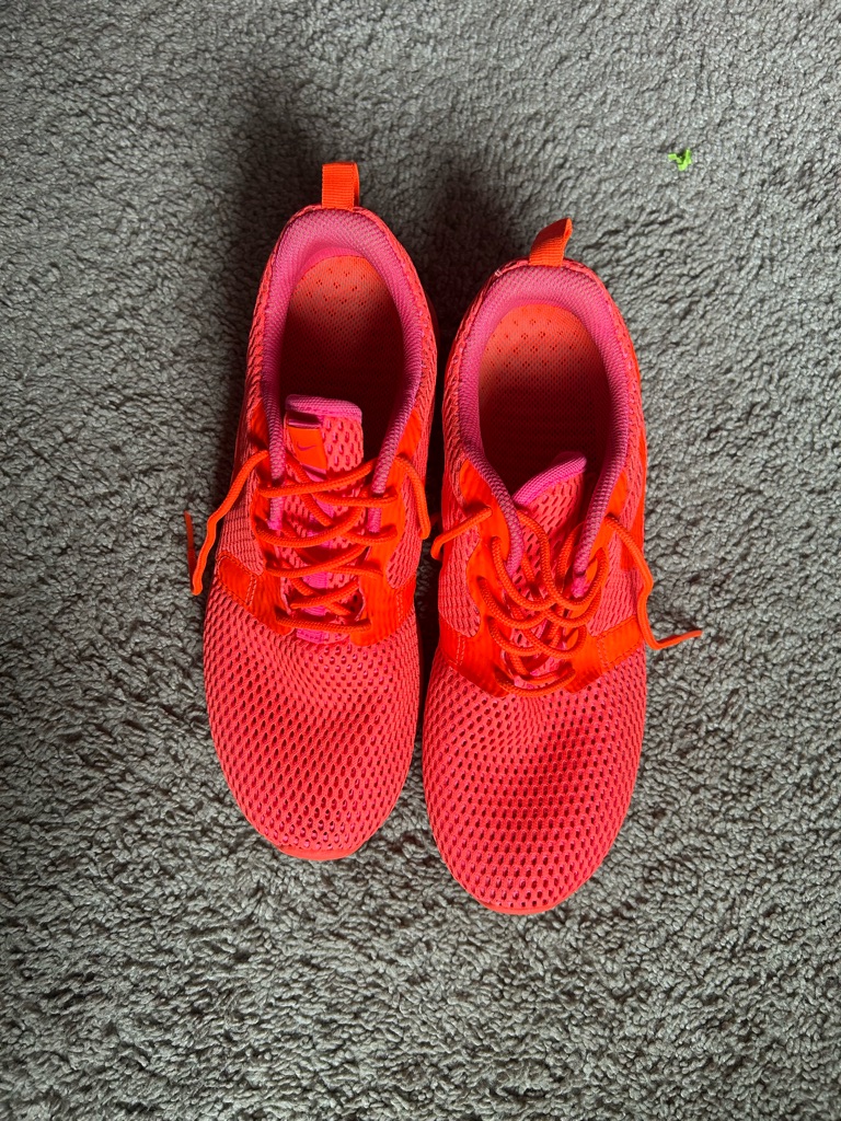 Nike Women’s Neon Pink/Orange Mesh Sneakers Size 8